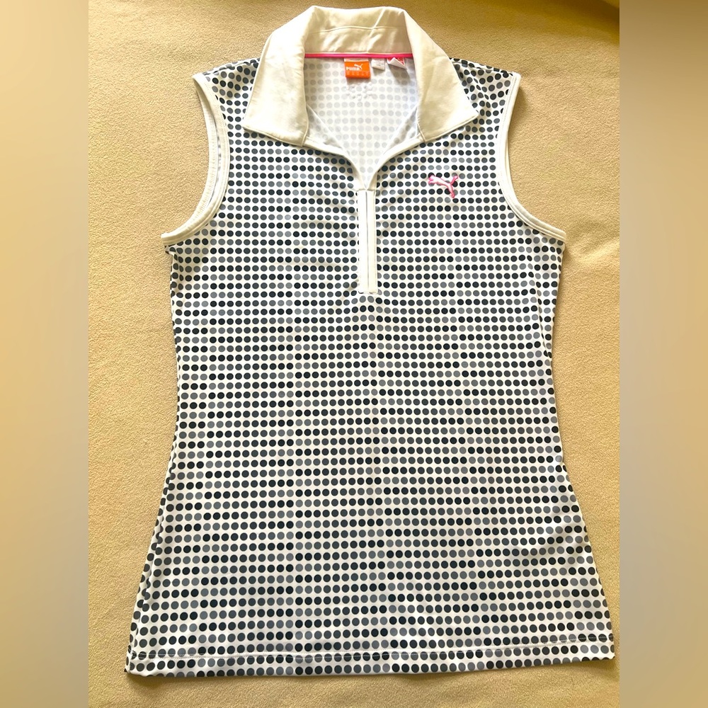 Puma Jofit X-Small Sleeveless shirt, gray and white color combination